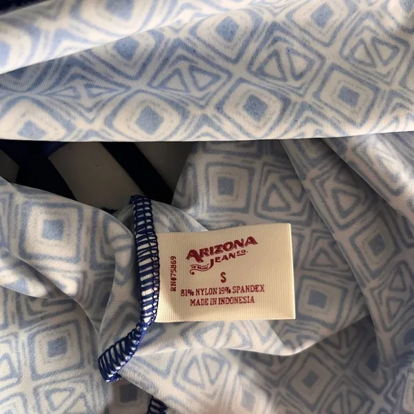 Arizona Jeans Blue Strapless Swim Top - Image 3