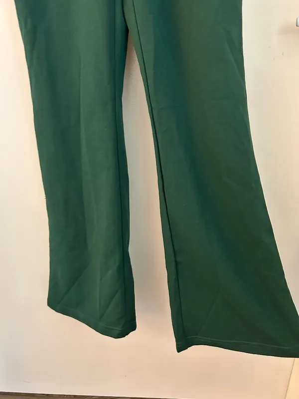 Lulus Instant Icon Dark Green V-Neck Sleeveless Jumpsuit Party Cocktail Size S - Image 7