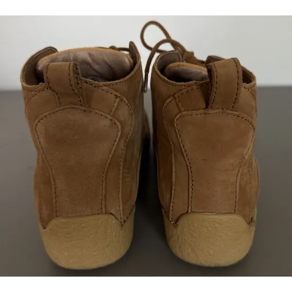 Duluth Trading Co Seneca Falls Leather Laced Ankle Boots Moc Toe Tan Brown W 9.5 - Image 7
