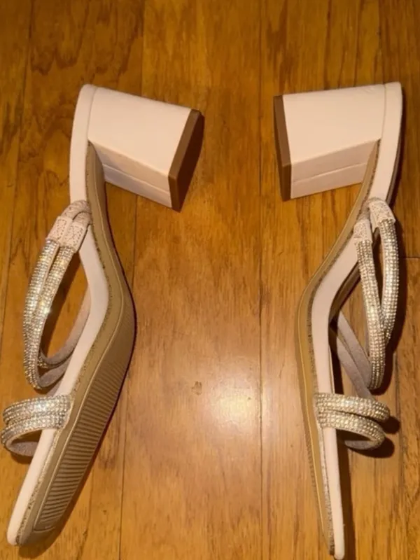 Brand New Target A New Day Sparkly + Pink Beige Square Heels - Image 8