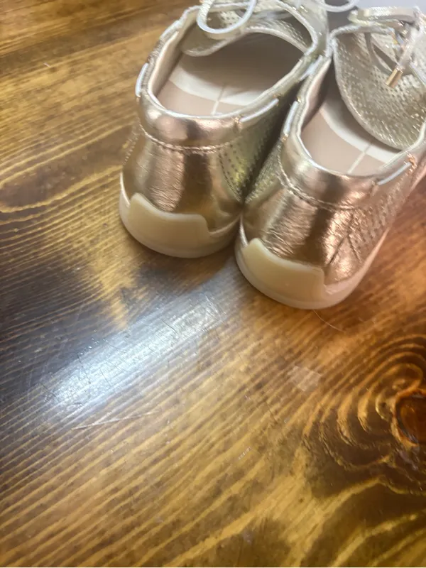 Dolce vita metallic gold loafers size 9.5 - Image 5