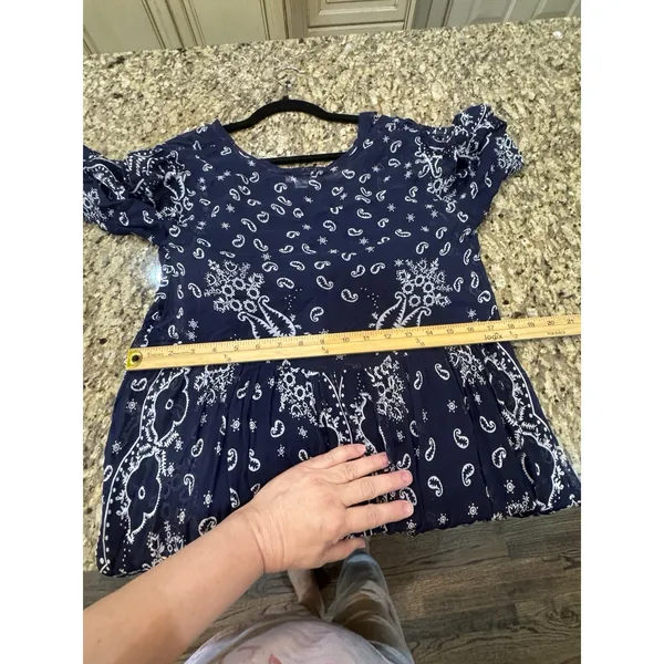 Sundance Brieia Bandana Print Sheer Button Front Dress Size Medium Paisley - Image 10