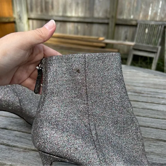 Steve‎ Madden Carey Silver rainbow Glitter Ankle-High boots size 8.5 - Image 5
