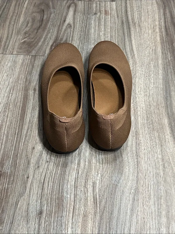Dream Pairs Tan Round-Toe Ballet Flats - Image 6