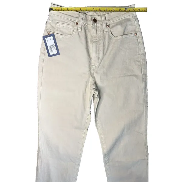 Women's High-Rise‎ 90's Vintage Straight Jeans - Universal Thread Beige SZ 4R - Image 5