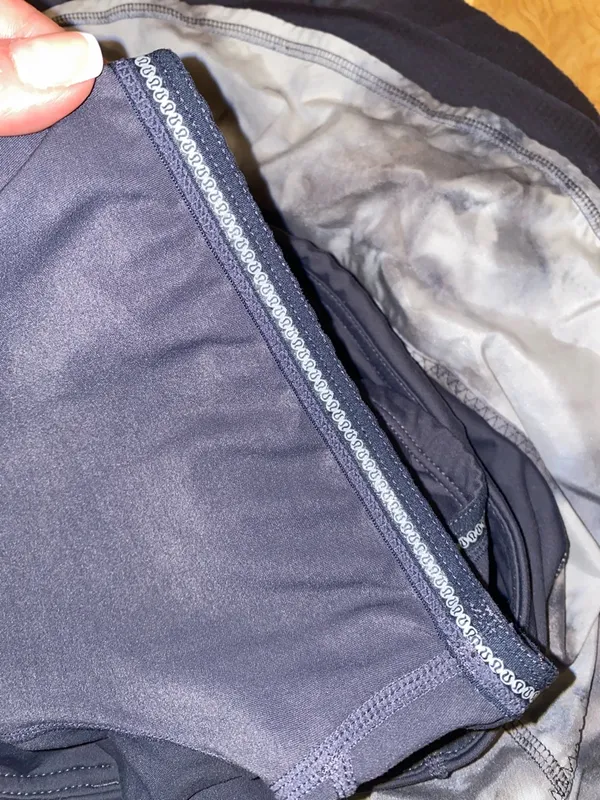 Rare Lululemon Run Resolution Skirt II Size 4 Coal Vapor Spray Dye Tinted Canvas - Image 10