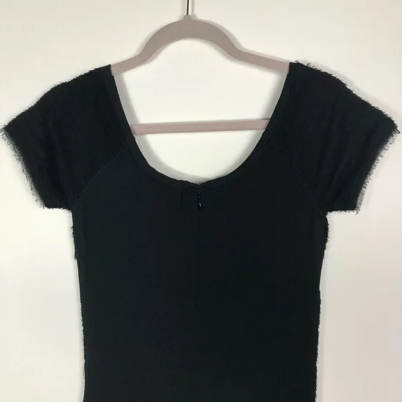 Rag & bone short sleeve silk black dress women's medium‎ - Image 8