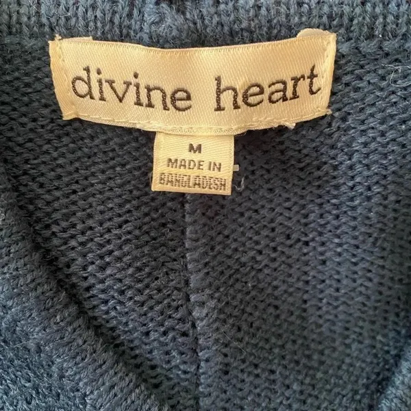 💥Divine Heart Navy Finch Hoodie M - Image 6