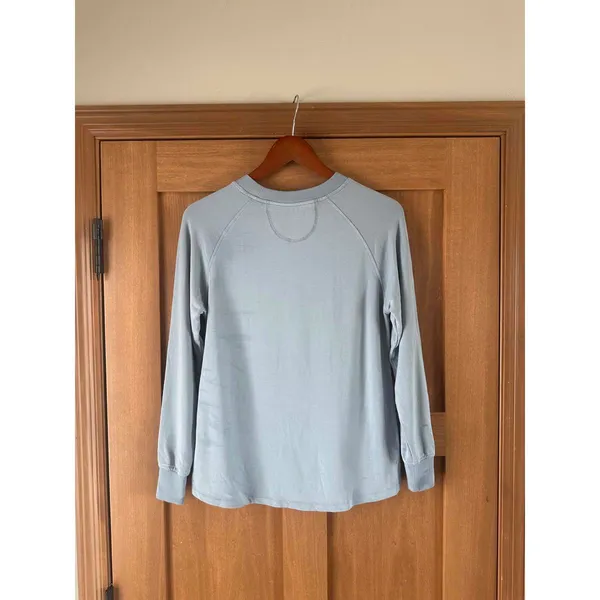 LAKE Blue Crewneck Long Sleeve Sweatshirt Women’s XS FLAWED - Image 5