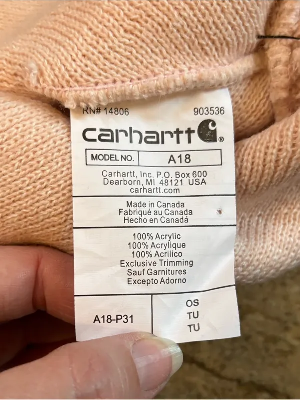 NWT Carhartt A18 Acrylic Watch Hat OS - Image 4