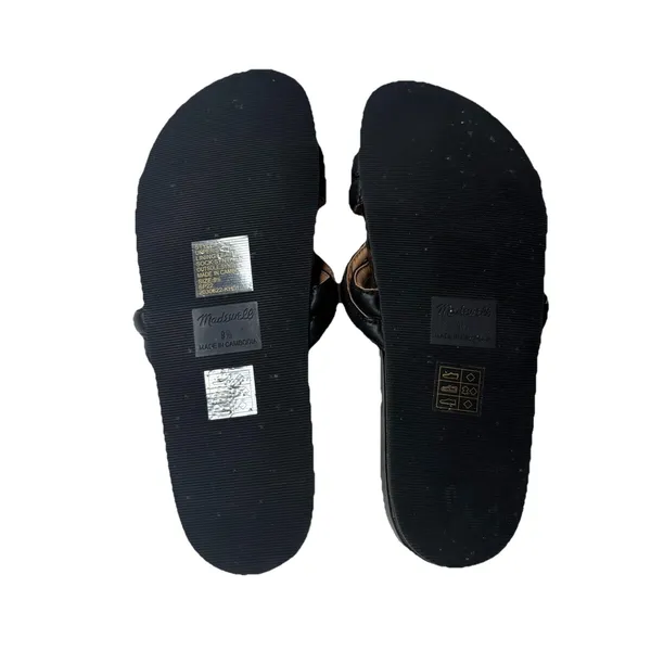 Madewell Maisie Wave Slide True Black Sandals Slip on Shoes Size 9.5 Womens - Image 4