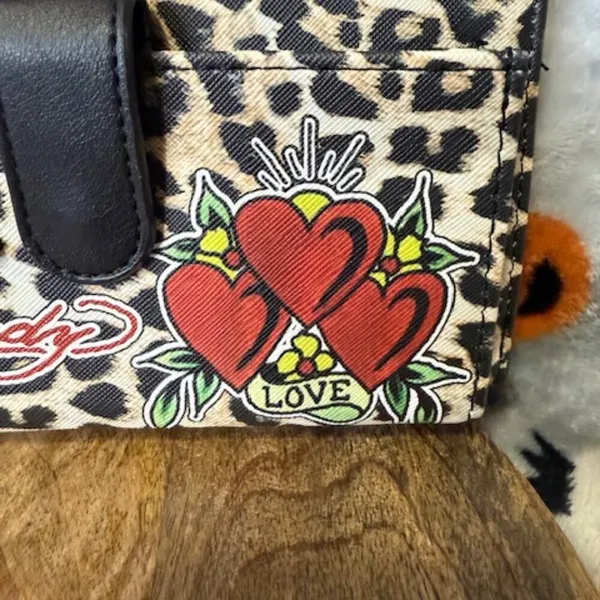 Ed Hardy Leopard Print Zip-Around Wallet/Wristlet NWT - Image 4