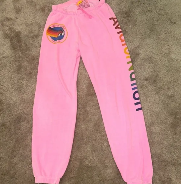 Pink Aviator Nation Sweatpants - Image 2