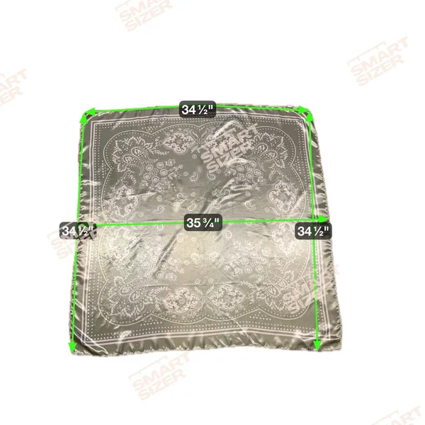 Bundle of 2 Satin Bandana Scarves | Brown & Sage | 100% Polyester - Image 5
