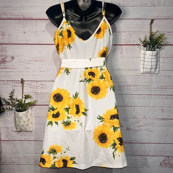 Women’s Sunflower Dress | Medium - Image 4