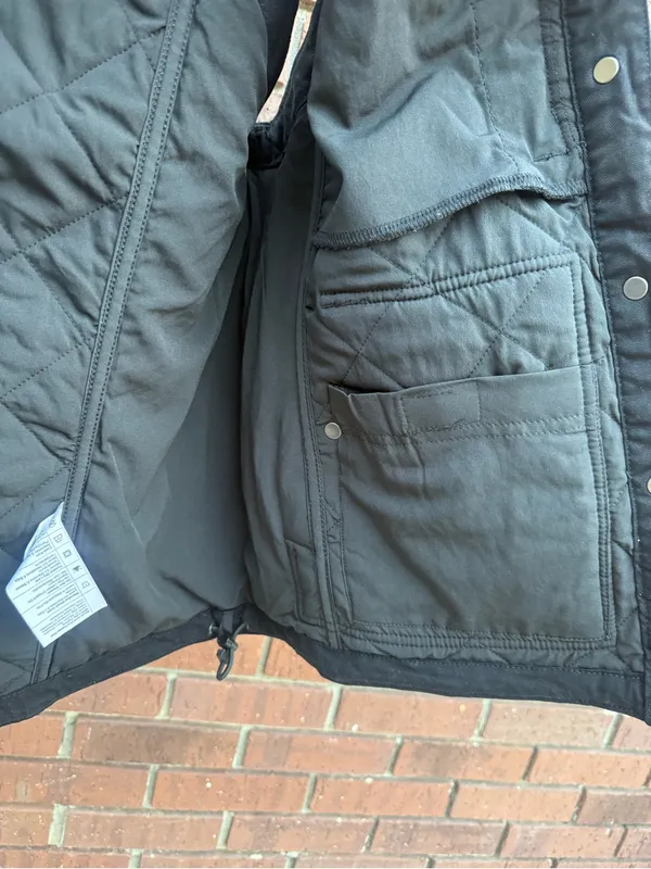 Carhartt Womens Rugged Flex Relaxed Fit Quilted Canvas Insulated Vest Black XL - Image 8