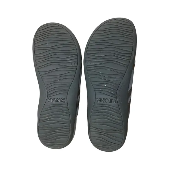 Vionic Claire Gray Suede Slide Sandals Orthotic Comfort Women’s 6 Travel Walking - Image 6