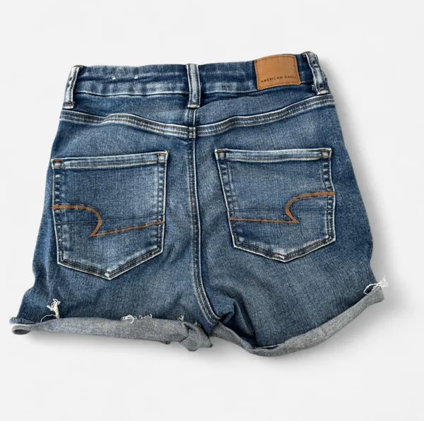 American Eagle Ripped Denim Shorts - Image 2