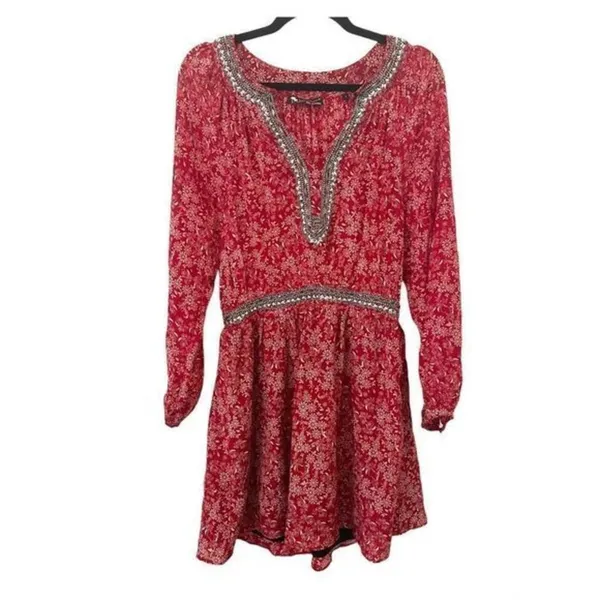 THE KOOPLES Sunrise Embellished Bohemian Mini‎ Dress Sz 2 - Image 2