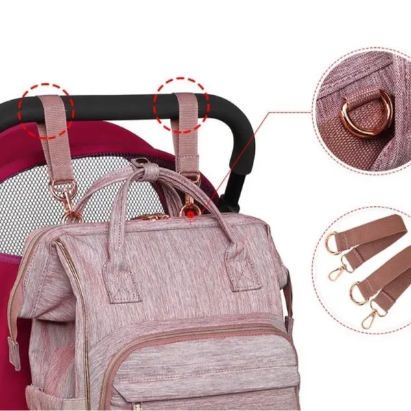 Stylish Pink Backpack - Image 6