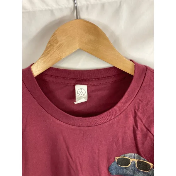 Alternative Apparel TKM 3 Graphic Thisrt Maroon size Small - Image 2