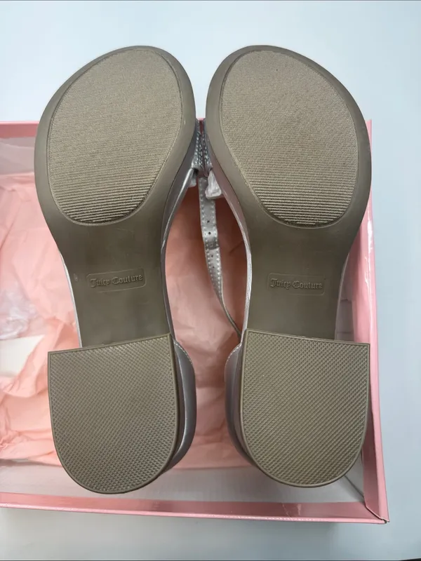 Juicy Couture Women's Nelly Rhinestone Two-Piece Platform Dress Sandals Size 8 - Image 8