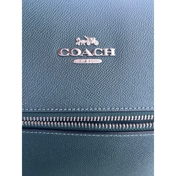 Coach Gallery Tote‎ Crossgrain Leather Shoulder Bag Purse 79608 Dark Teal - Image 7