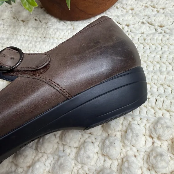 DANSKO Women’s 41 10.5 Fawna Mary Jane Wedge Comfort Shoe Chestnut Brown - Image 7
