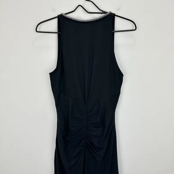 J.Crew Collection Full Length Embellished Ruched Dress Black Formal US 6 NWT - Image 14