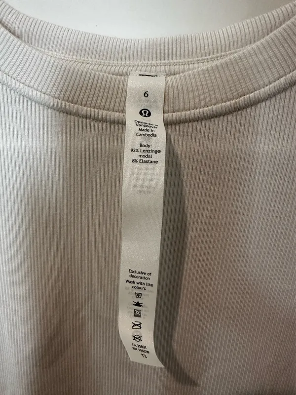 Lululemon ribbed tie shirt - Image 2