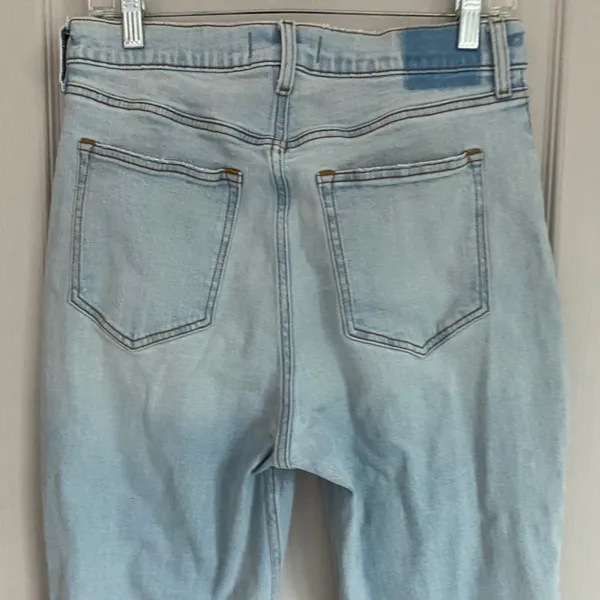 Abercrombie & Fitch Curve Love Ankle‎ Straight Ultra High Rise Jeans Light 29/8 - Image 5