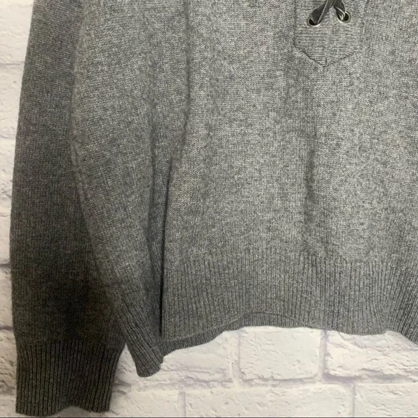 Rails Cashmere Wool‎ Blend Olivia Lace Up Sweater C32 - Image 7