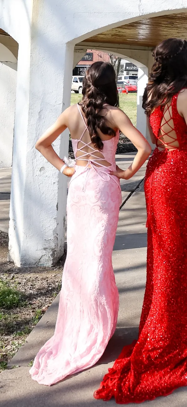 Windsor Pink Prom Dress - Image 4