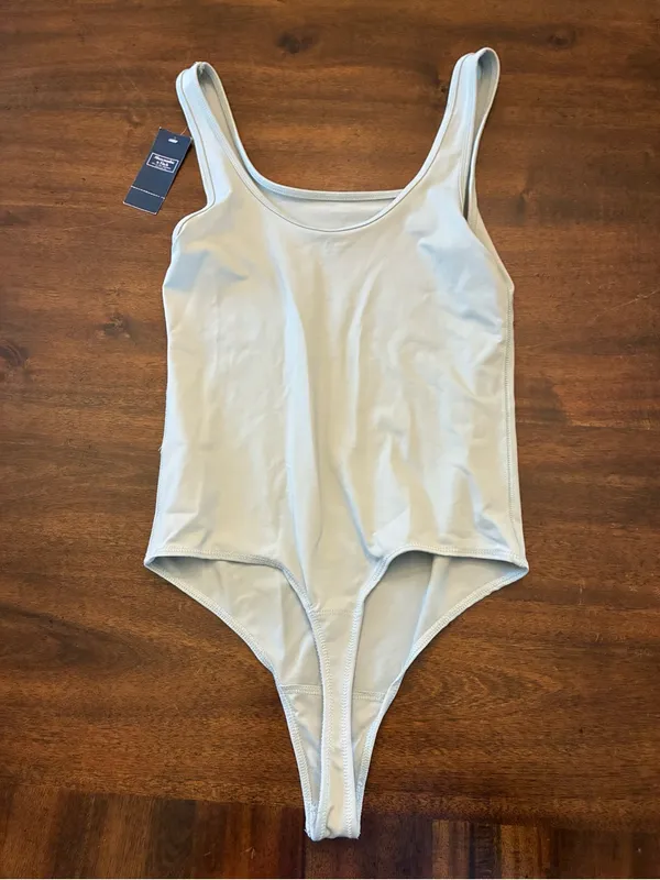 Abercrombie and Fitch Bodysuit Women’s Medium Blue Tank Top Sleeveless New NWT - Image 4