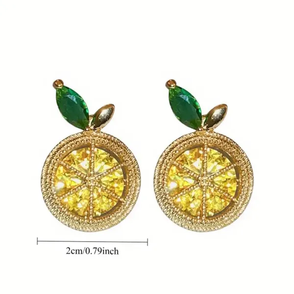 Lemon Drop Earrings Gold - Image 5