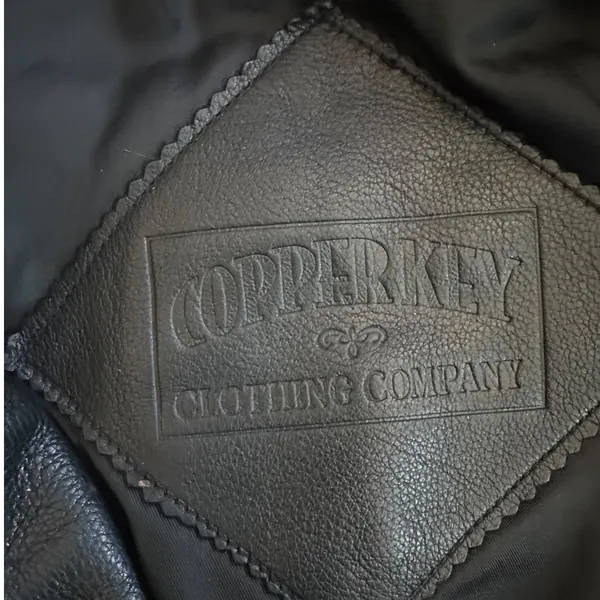 Copper‎ Key Clothing Company Vintage Black Leather Motorcycle Jacket Womens Moto - Image 6
