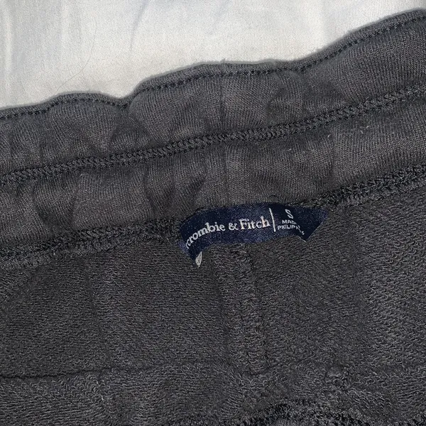 Abercrombie & Fitch Charcoal Gray Drawstring Shorts - Image 3