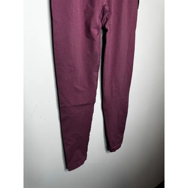 NVGTN Mauve Purple Contour Seamless High Waisted Workout Gym Leggings Size M - Image 4
