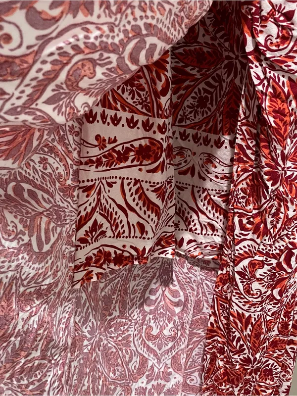 Forever 21 Contemporary Paisley Maxi Dress Blush Rust Women’s Size Large NWT - Image 5