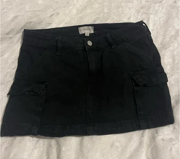 PacSun Black Cargo Mini Skirt - Image 2