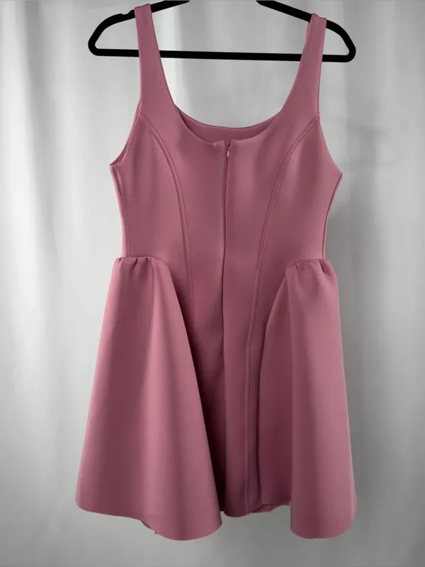 Anthropologie Maeve Scuba Sleeveless Seamed Fit & Flare Mini Dress in‎ Pink - Image 6