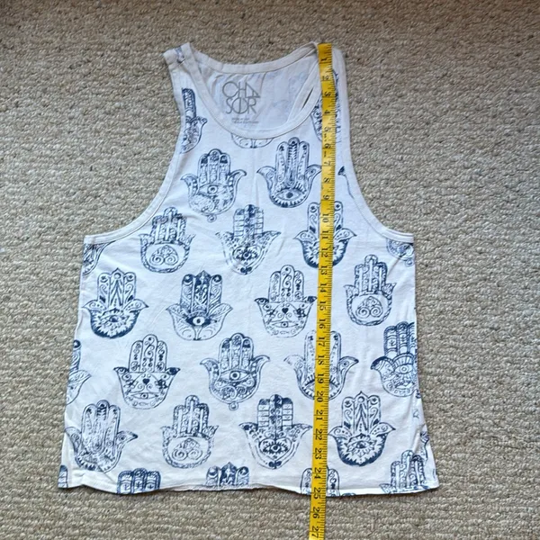 3/$15 LAST CHANCE! CHASER Hamsa Hand of Fatima Graphic Tank Top - Image 5