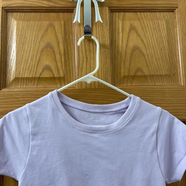 Offline by Aerie Sidewalk Seamless Cropped T-Shirt Lilac Purple Size Small - Image 3