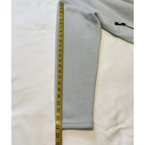 L.L. Bean Women’s Full-Zip Fleece Sweater Size L Light Blue Soft Polar Warm - Image 10