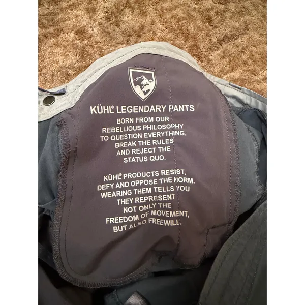 KUHL Women’s Spire Roll-Up Convertible Hiking Pants Gray Charcoal Gorpcore - Image 9