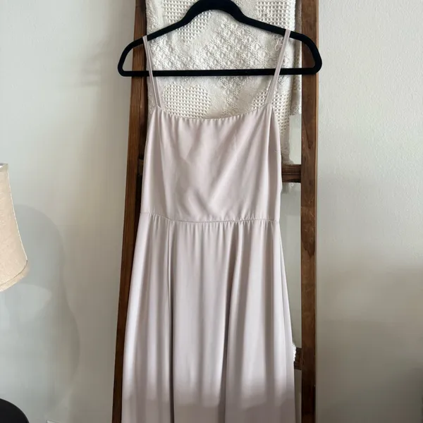 Show Me Your Mumu Light Taupe Back Bow Detailed Full Length Gown - Image 2