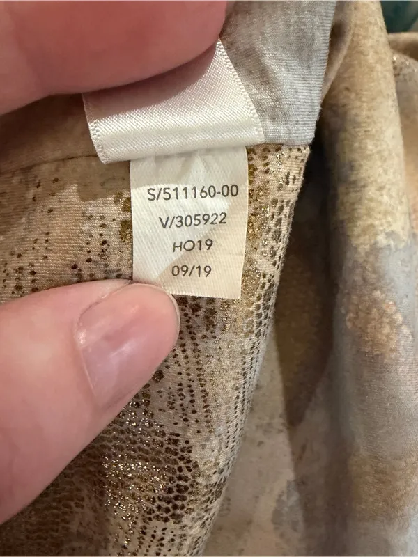 Athleta Elation Gilded Tight Tan Gold Metallic Snakeskin Leggings Size XXS - Image 5