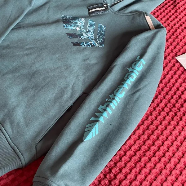 Whitewater Buoy HD Fishing Hoodie Men’s M Breaker Blue Water Resistant NWT - Image 6