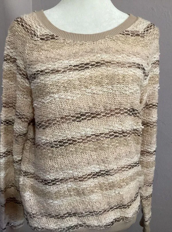 American Eagle Outfitters Cream Chunky Knit Sweater - Image 4
