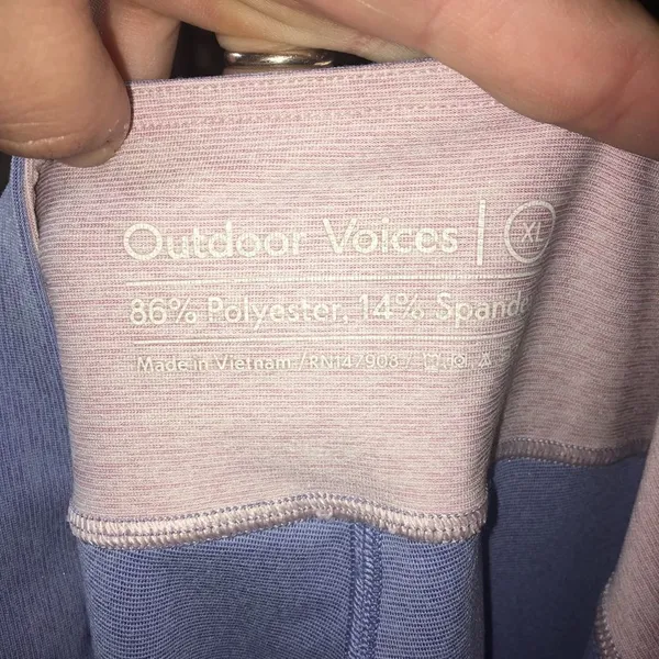 Outdoor Voices 7/8 Springs Lake/dove/rose quartz athletic leggings - Image 5